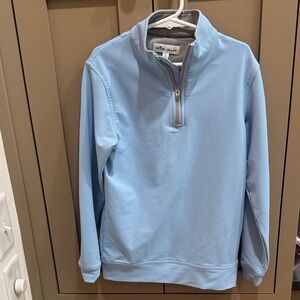 Peter Millar Men's Sky Blue Zip-Up Sweater